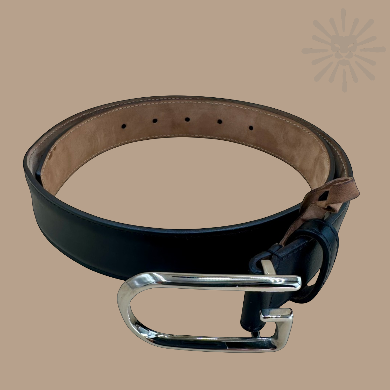 Gucci Ref. 277380 Skinny Black Leather Belt | Silver G Buckle | Size 80/32