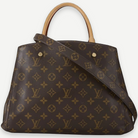 Louis Vuitton Montaigne GM Bag in Brown Monogram Canvas with Gold Hardware | Shop Authentique Lux