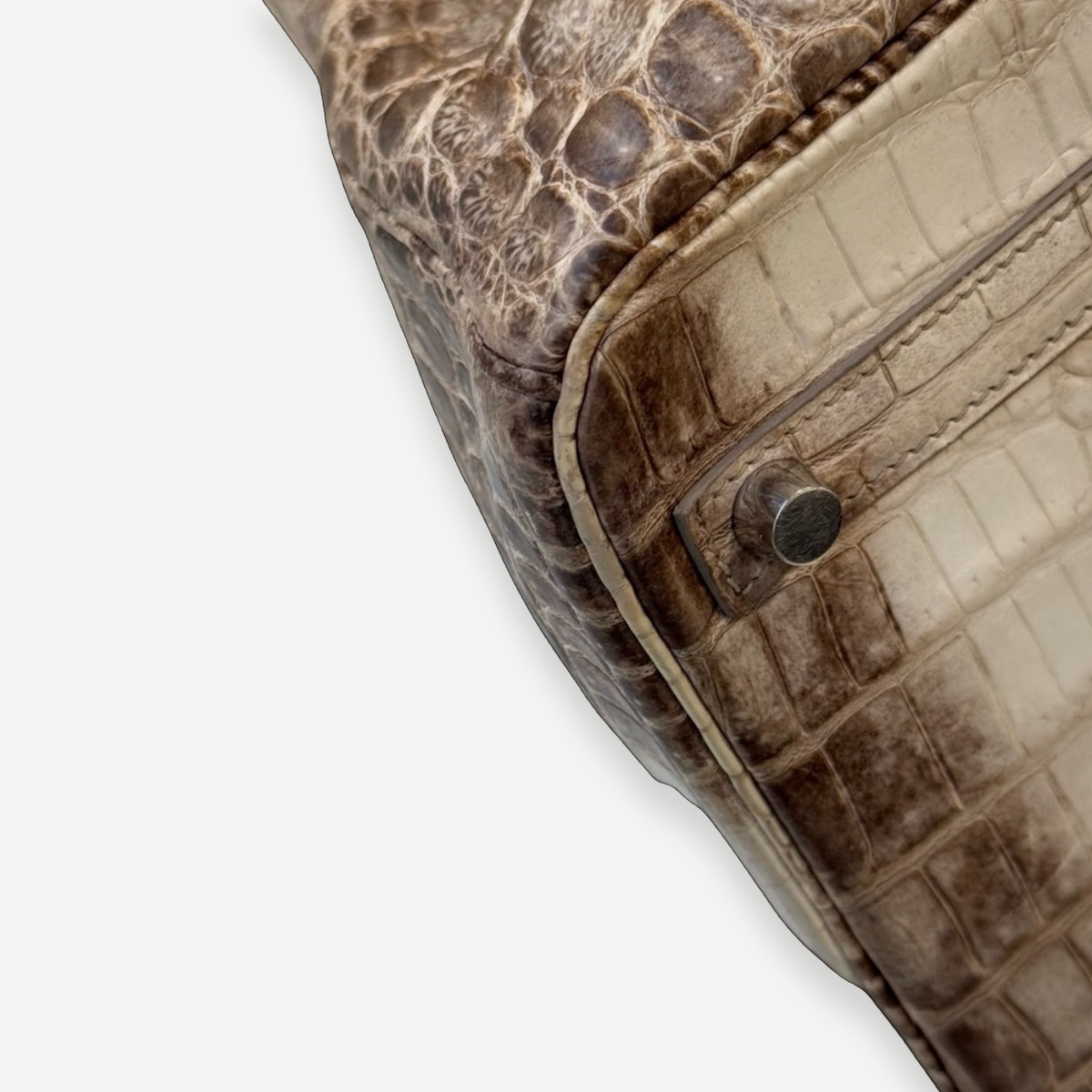 Hermès Himalaya Niloticus Crocodile Birkin 30 Palladium Hardware, 2008 | Shop Authentique Lux