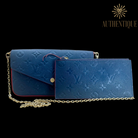 Louis Vuitton Marine Rouge Empreinte Pochette Felicie Chain Wallet - 2-Piece Set