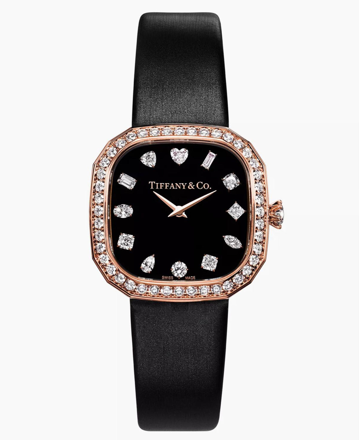 Tiffany & Co. Eternity 28mm Diamond Watch 18K Rose Gold | Shop Authentique Lux