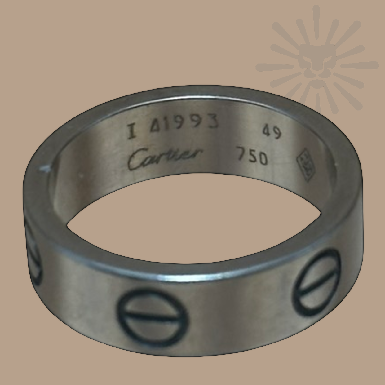 Vintage Cartier Love ring I Classic Model I 18K white gold I Authentique Lux
