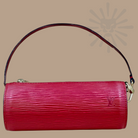 Louis Vuitton Red Epi Leather Papillion Pouchette - Authentique Luxury | 100% Authentic Louis Vuitton Bag