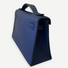 HERMÈS Bleu Saphir Swift Kelly Pochette, Gold Hardware, 2016 | Shop Authentique Lux