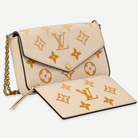 Louis Vuitton Pochette Félicie Cream Saffron with chain and matching zipped pouch | Shop Authentique Lux