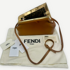 Fendi Zucca FF Canvas Crossbody Bag, Brown Leather Trim, Small | Shop Authentique Lux