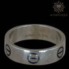 Vintage Cartier Love ring I Classic Model I 18K white gold I Authentique Lux