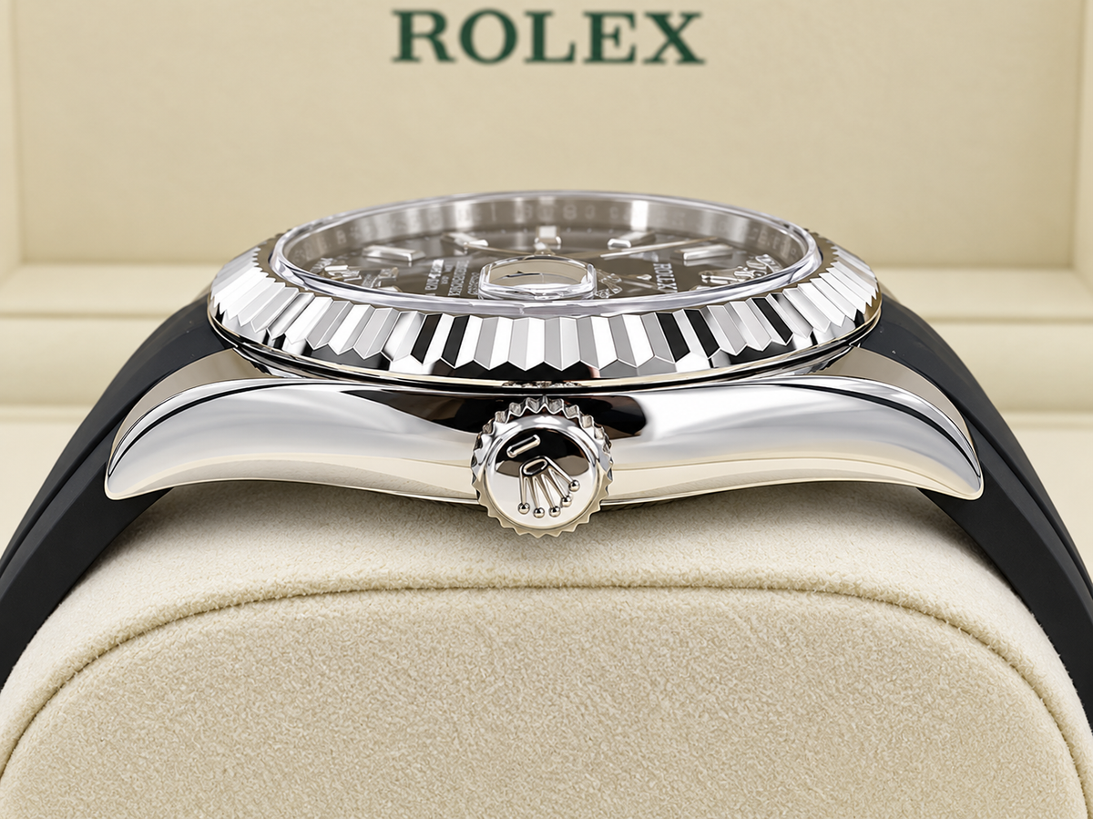 Rolex Sky-Dweller 336934, Black Dial, White Rolesor, Full Set, 2026 | Shop Authentique Lux