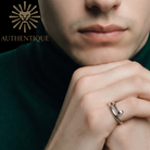 Shop Authentic Cartier Juste un Clou Small Model (SM) Ring in 18k White Gold, size 7.25 (55), weighing 4 grams. Includes original boutique packaging.