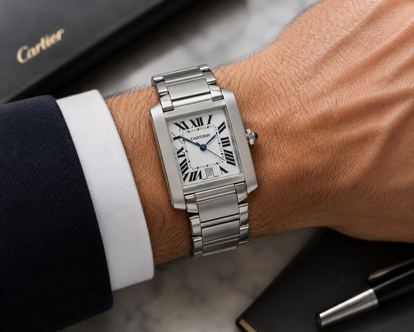 Cartier Tank Française W51002Q3 | Shop Authentique Lux