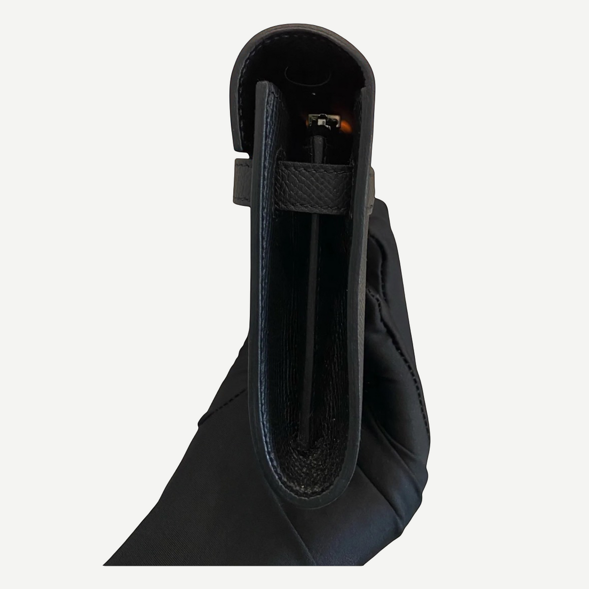 HERMÈS Noir Epsom Kelly Wallet, Palladium Hardware, 2021 | Shop Authentique Lux