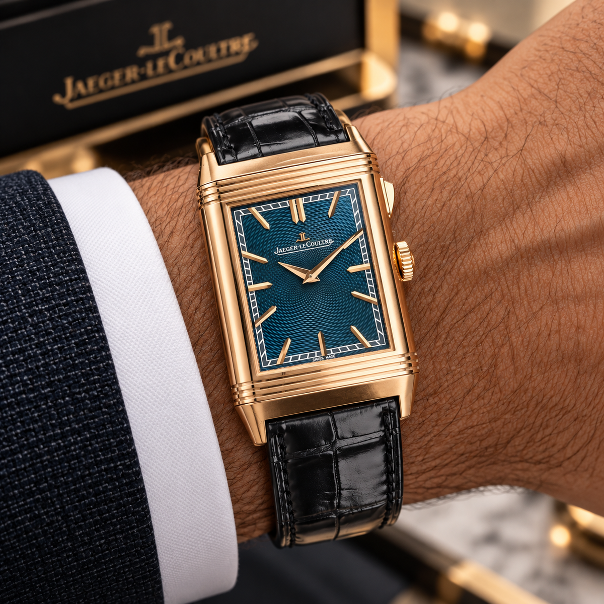 Jaeger-LeCoultre Reverso Q7122480 open clasp | Shop Authentique Lux