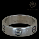 Vintage Cartier Love ring I Classic Model I 18K white gold I Authentique Lux