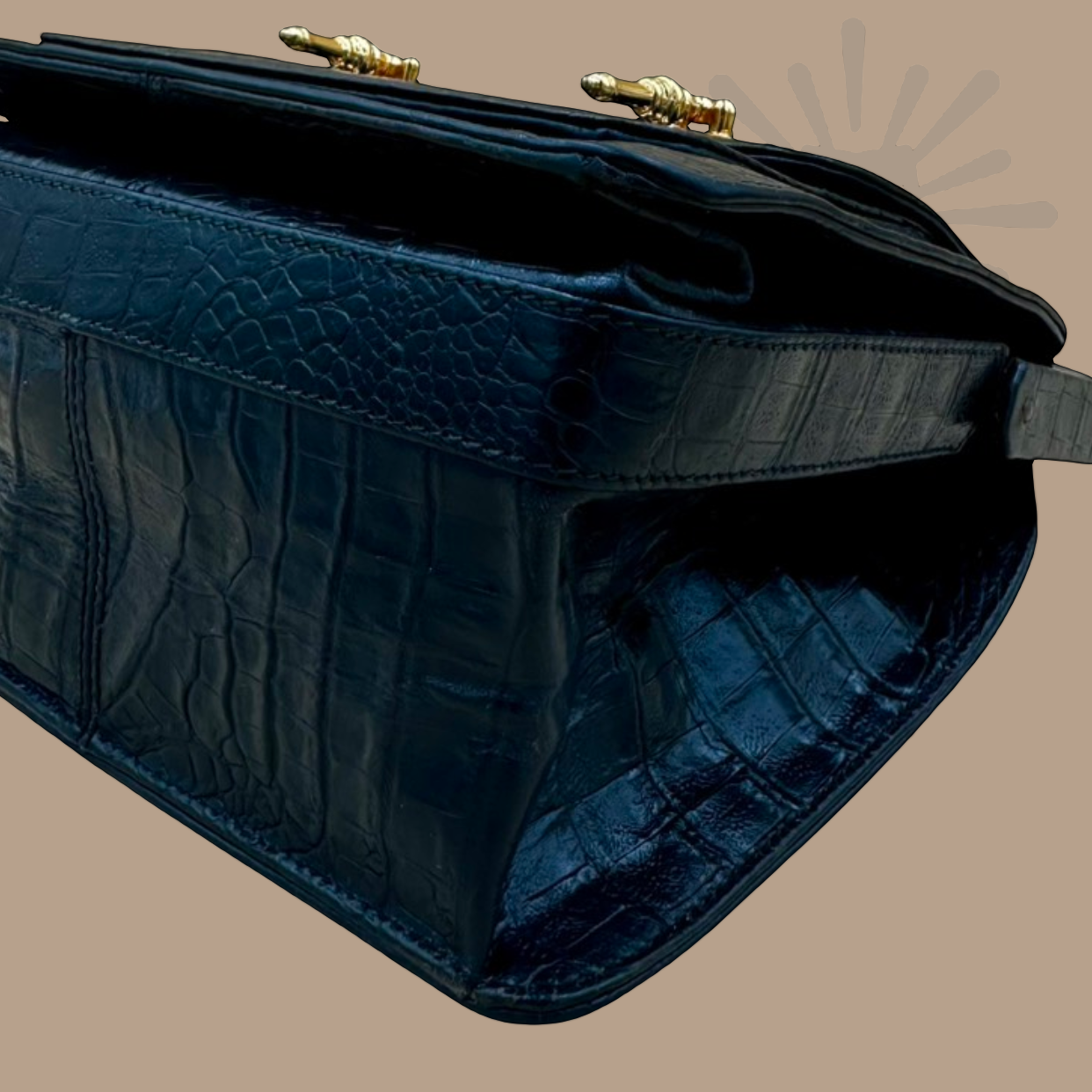 Valentino Garavani alligator top handle bag - Authentique Luxury | 100% Authentic Bag