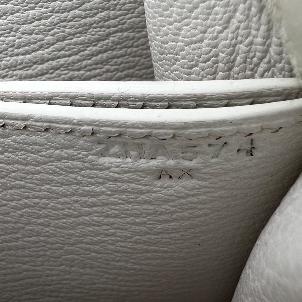 Hermès White Evercolor Roulis Mini 18 Bag, Permabrass Hardware, Z Stamp, 2021 | Shop Authentique Lux