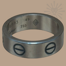 Vintage Cartier Love ring I Classic Model I 18K white gold I Authentique Lux