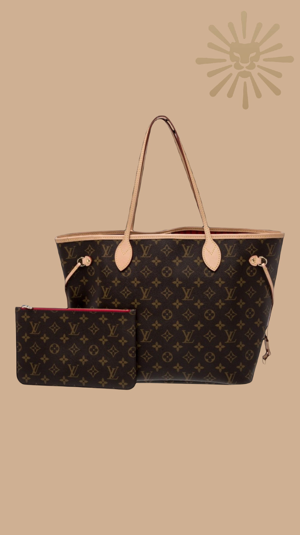 Louis Vuitton Monogram Neverfull w/ Pouch MM - Authentique Luxury | 100% Authentic Louis Vuitton Bag