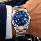 Rolex Datejust 36 126234, Blue Dial, 18K White Gold Fluted Bezel, Full Set, 2025 | Shop Authentique Lux