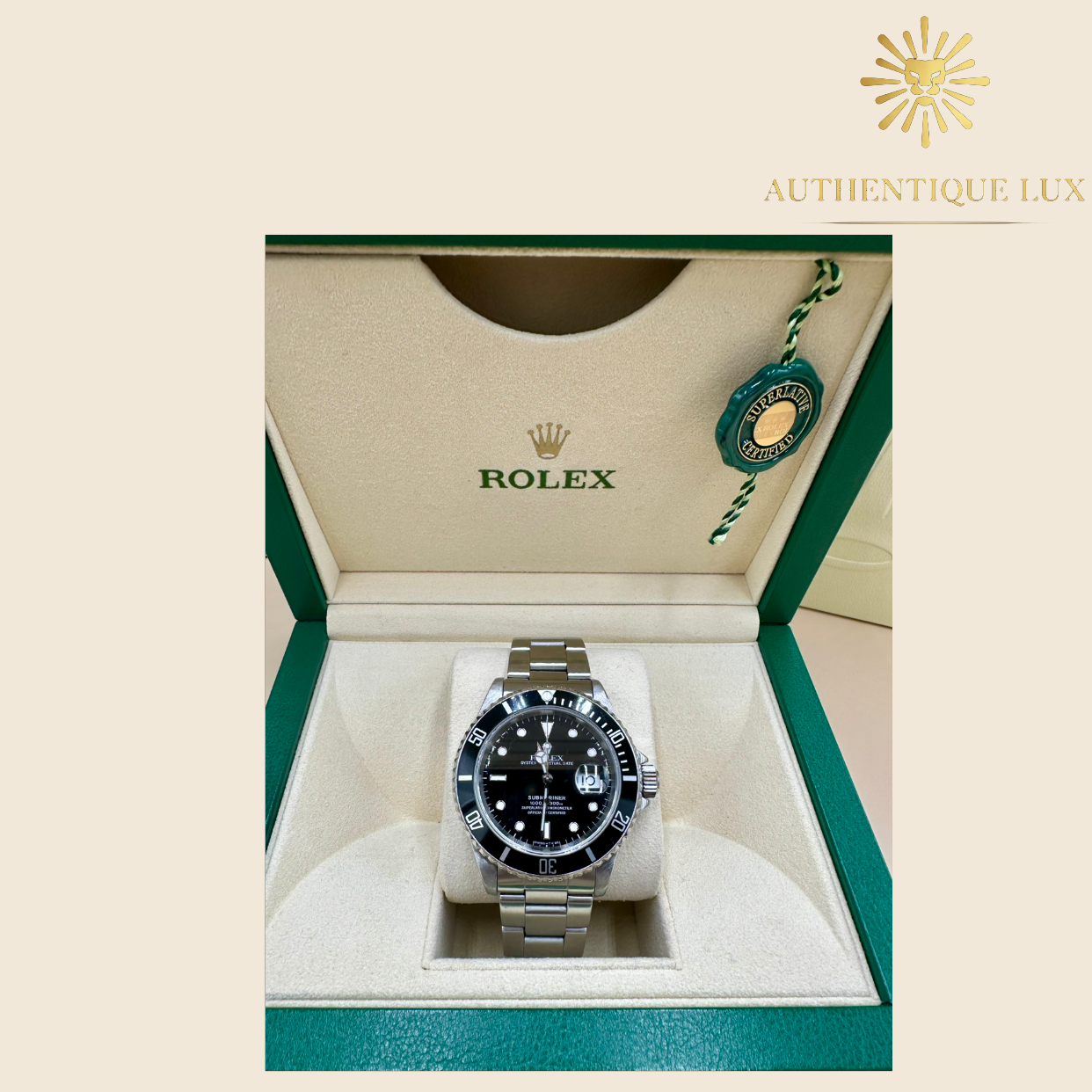 Rolex Submariner Date 16610 Tritium Dial (1997/1998) | Shop Authentique Lux