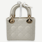 Christian Dior Mini Lady Dior Bag with Chain in Latte Cannage Lambskin, Full Set, 2026 | Shop Authentique Lux