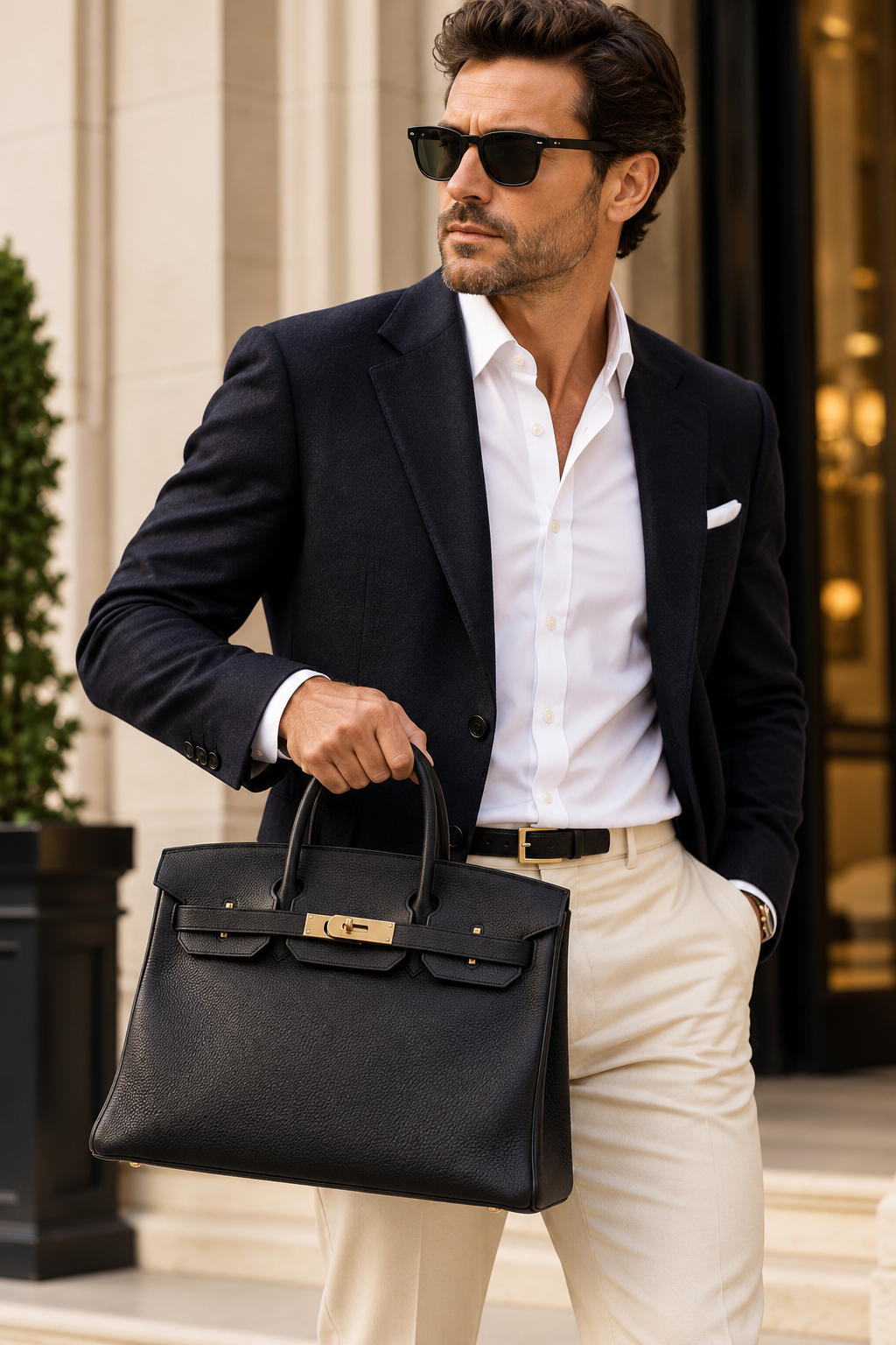 HERMÈS Birkin 30, Togo Leather, Black/Noir, Gold Hardware | Shop Authentique Lux