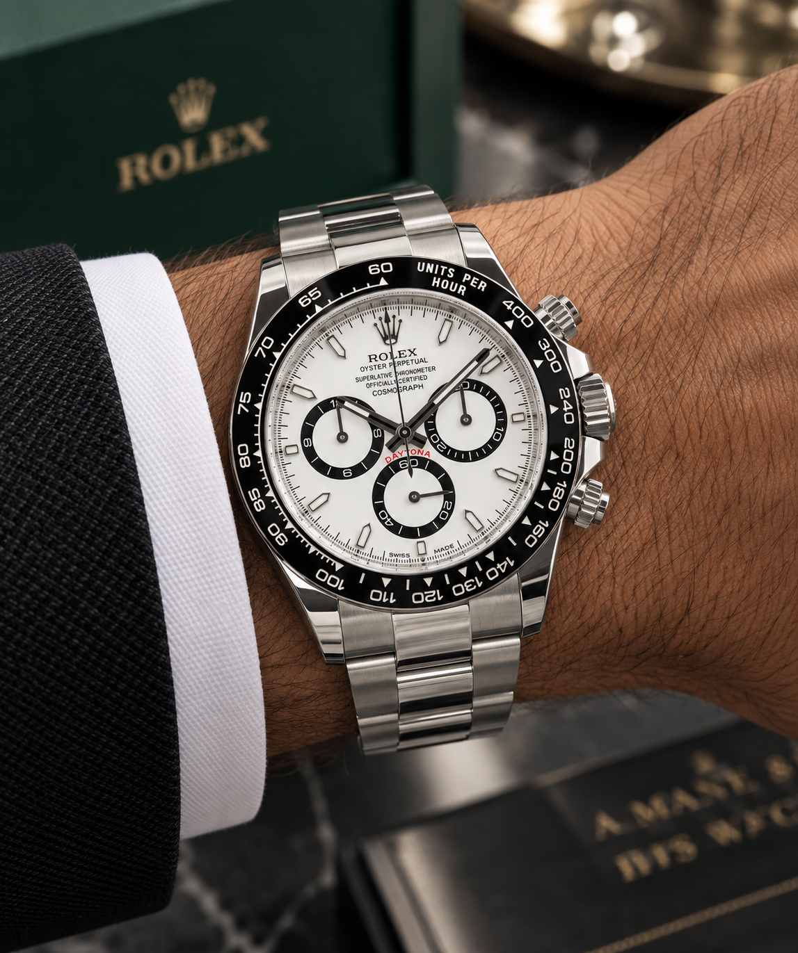 Rolex Cosmograph Daytona "Panda" 126500LN, Oystersteel, Full Set, 2026 | Shop Authentique Lux