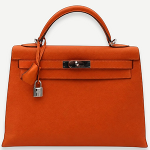 HERMÈS Feu Epsom Kelly 32, Palladium Hardware, 2010