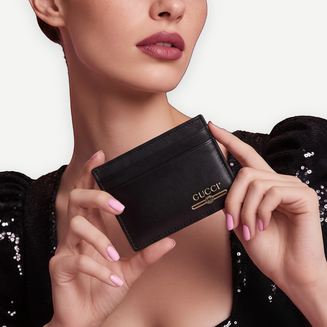 Gucci Interlocking G Card Case, Black Leather | Shop Authentique Lux