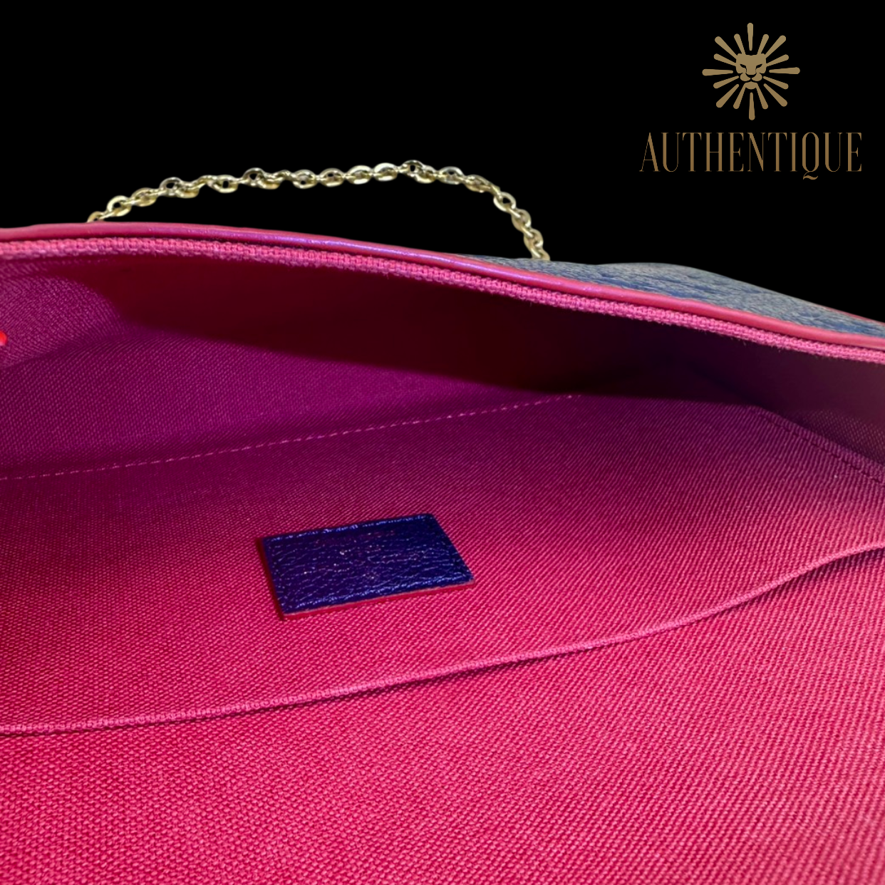 Louis Vuitton Marine Rouge Empreinte Pochette Felicie Chain Wallet - 2-Piece Set