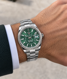 Rolex Sky-Dweller 336934, White Rolesor, Mint Green Dial, Full Set, 2026 | Shop Authentique Lux