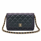 CHANEL Iridescent Green Caviar Wallet on Chain | Shop Authentique Lux