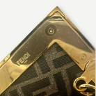 Fendi Zucca FF Canvas Crossbody Bag, Brown Leather Trim, Small | Shop Authentique Lux