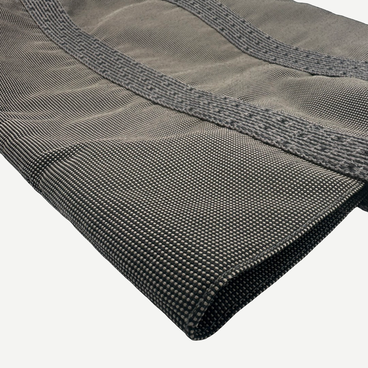 Hermes Herline Cabas MM Canvas Tote Bag, Gray, Palladium Hardware | Shop Authentique Lux