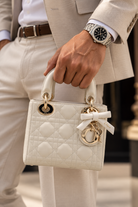 Christian Dior Mini Lady Dior Bag with Chain in Latte Cannage Lambskin, Full Set, 2026 | Shop Authentique Lux
