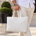 GOYARD Saint Louis PM Tote, White Goyardine Canvas | Shop Authentique Lux