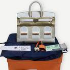 HERMÈS Birkin 20 Faubourg “Sous la Neige” Snow Sellier, Palladium Hardware, U Stamp, 2022 | Shop Authentique Lux