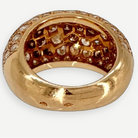 Cartier Bombe Ring 18K Yellow Gold Diamond Size 51 Full Set | Shop Authentique Lux