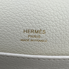 Hermès White Evercolor Roulis Mini 18 Bag, Permabrass Hardware, Z Stamp, 2021 | Shop Authentique Lux