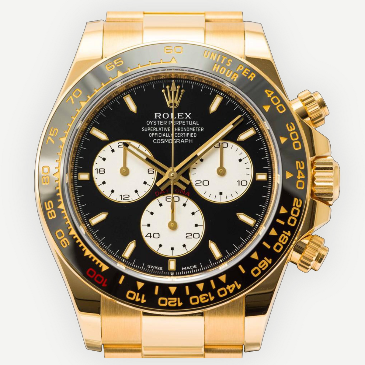 ROLEX Daytona Le Mans 126528LN, Black Dial, Yellow Gold, Full Set, 2025 | Shop Authentique Lux
