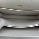Hermès White Evercolor Roulis Mini 18 Bag, Permabrass Hardware, Z Stamp, 2021 | Shop Authentique Lux