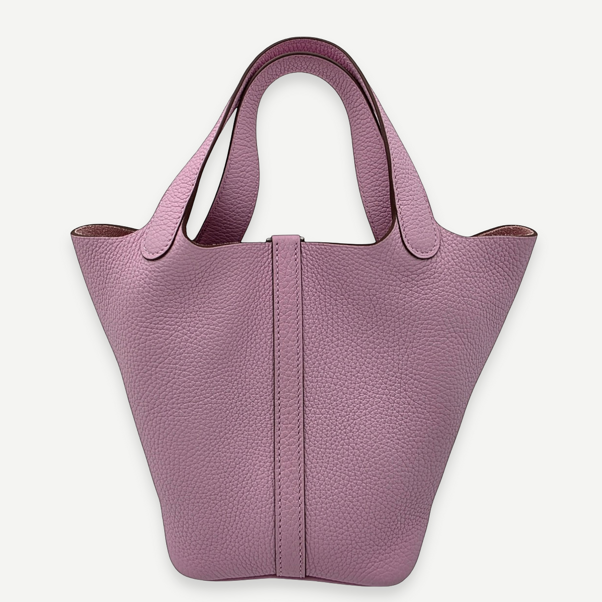 Hermès Mauve Sylvestre Clemence Picotin Lock 18 PM, Palladium Hardware, Full Set, U Stamp, 2022 | Shop Authentique Lux