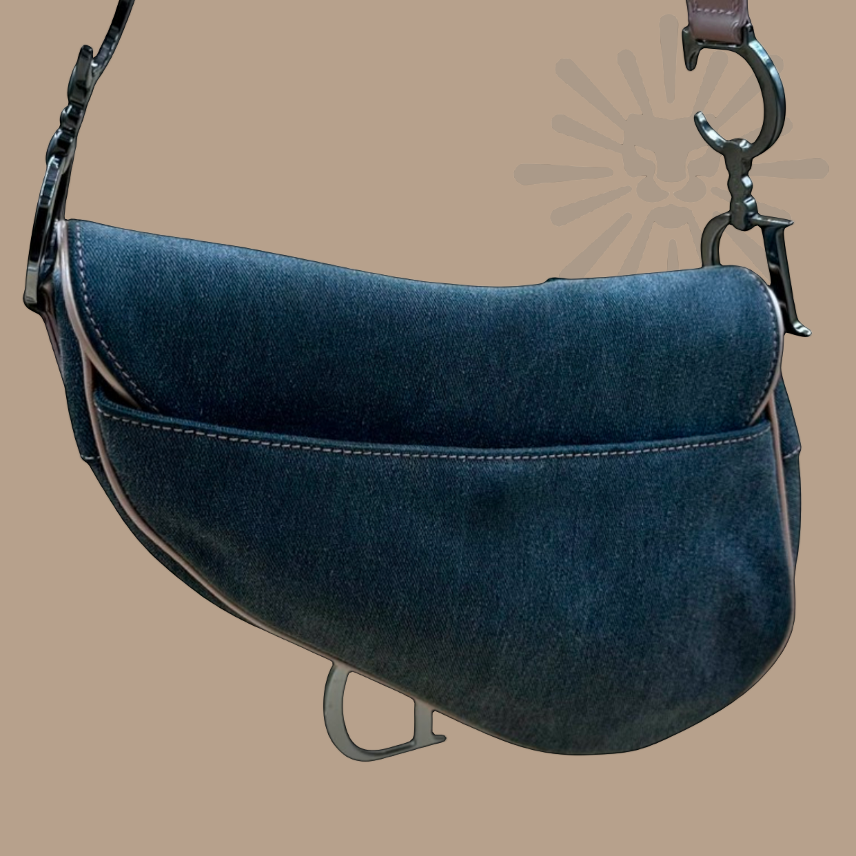 Christian Dior Denim Saddle Bag - Authentique Luxury | 100% Authentic Christian Dior 