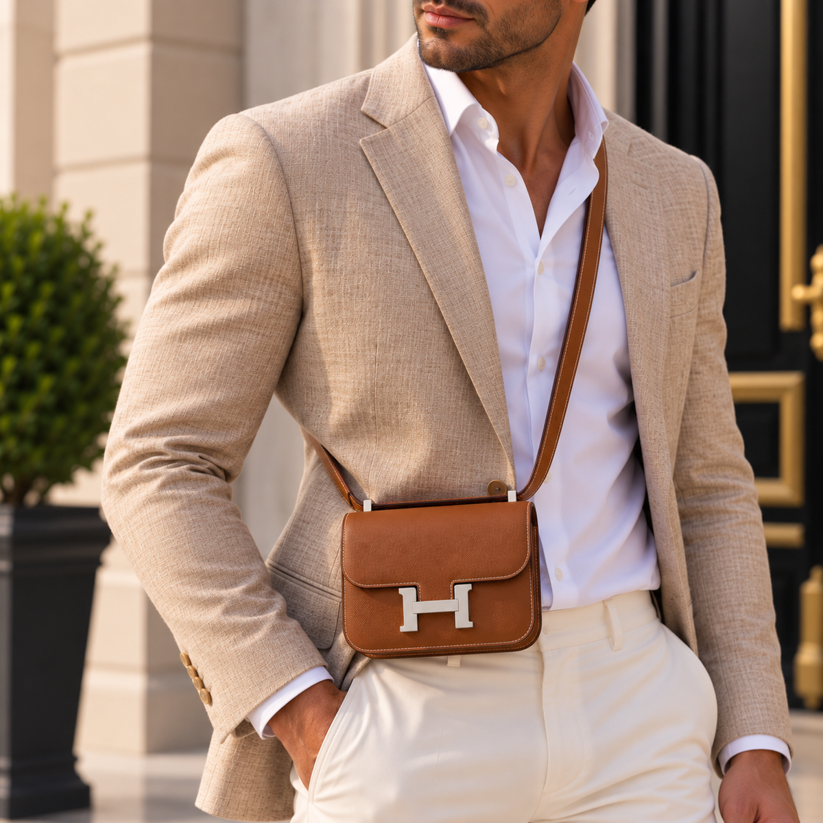 Hermès Constance 18 in Gold Epsom, Palladium Hardware, Full Set, Z Stamp, 2021 | Shop Authentique Lux