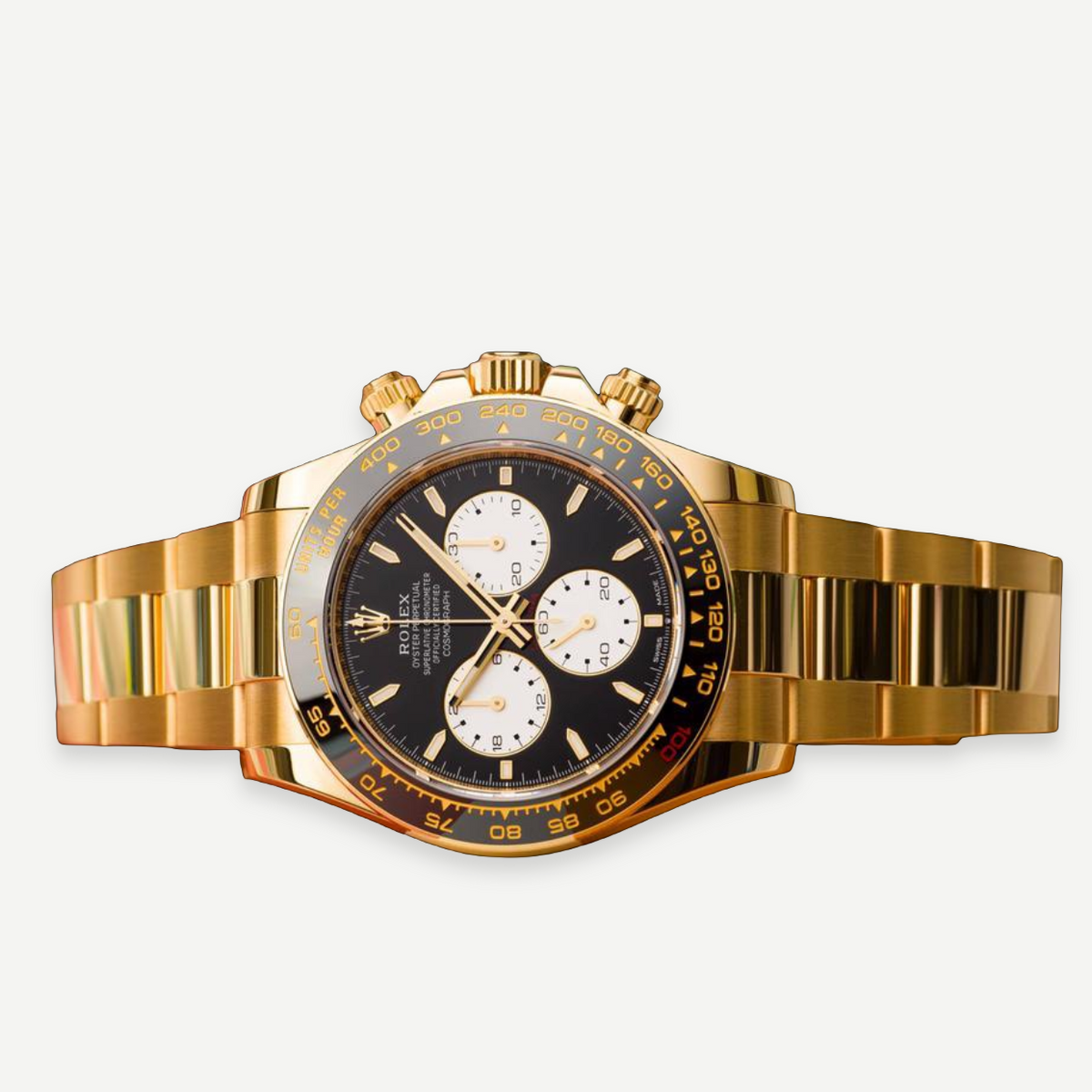 ROLEX Daytona Le Mans 126528LN, Black Dial, Yellow Gold, Full Set, 2025 | Shop Authentique Lux