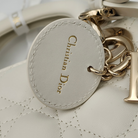 Christian Dior Mini Lady Dior Bag with Chain in Latte Cannage Lambskin, Full Set, 2026 | Shop Authentique Lux