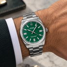 Rolex Oyster Perpetual 41 124300, Green Dial, Oystersteel, Full Set, 2026 | Shop Authentique Lux