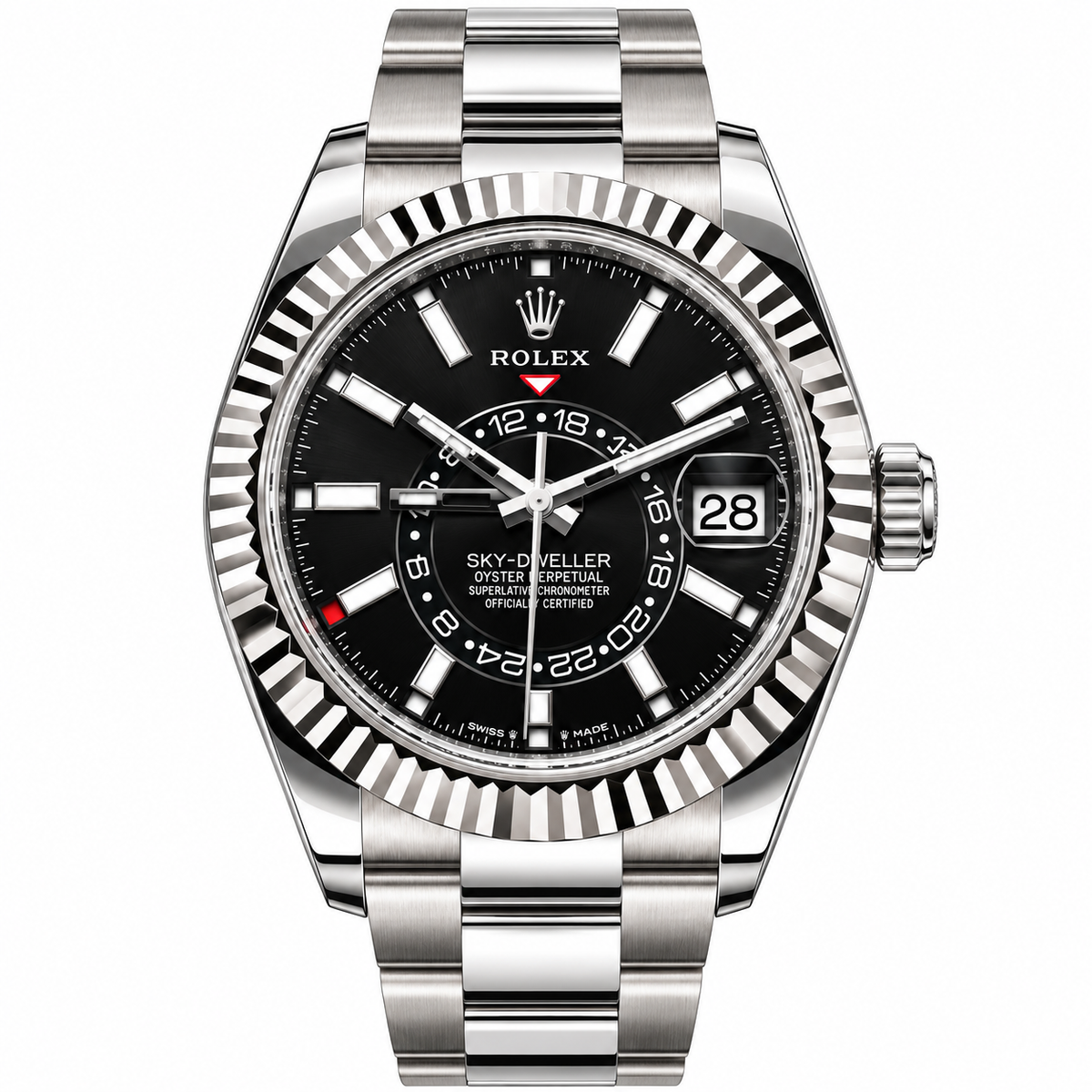 Rolex Sky-Dweller 336934, Black Dial, White Rolesor, Full Set, 2026 | Shop Authentique Lux