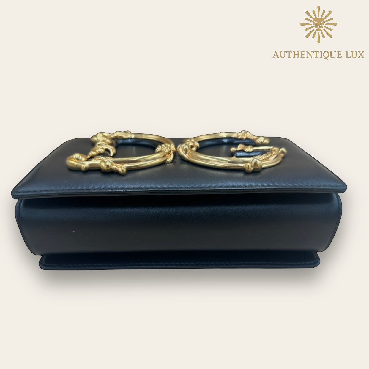 Dolce & Gabbana Nappa DG Girls Black Leather Shoulder Bag | Shop Authentique Lux