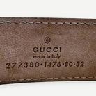 Gucci Skinny G-Buckle Belt, Black Leather, Silver Hardware, Size 80/32 | Shop Authentique Lux