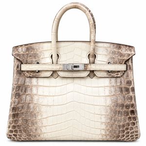 HERMÈS Birkin 25, Matte Himalaya Niloticus Crocodile, PHW, Square P Stamp, 2012